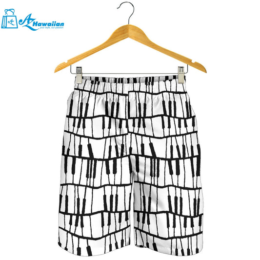 Piano Pattern Print Design 03 Men Shorts