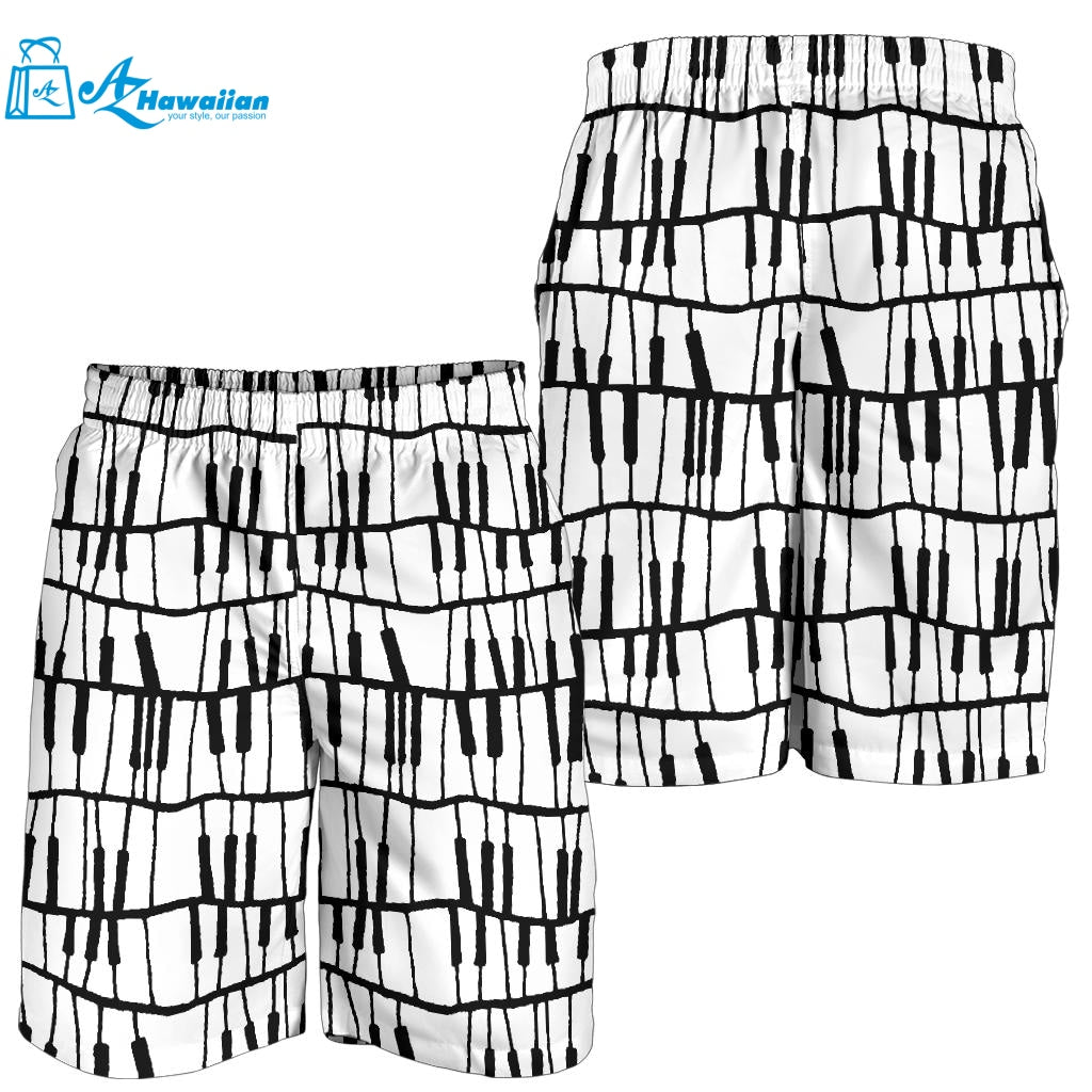 Piano Pattern Print Design 03 Men Shorts