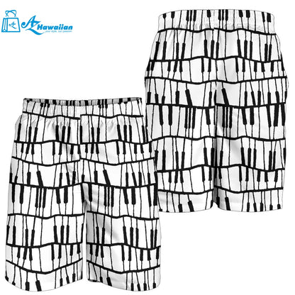 Piano Pattern Print Design 03 Men Shorts