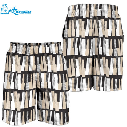 Piano Pattern Print Design 04 Men Shorts