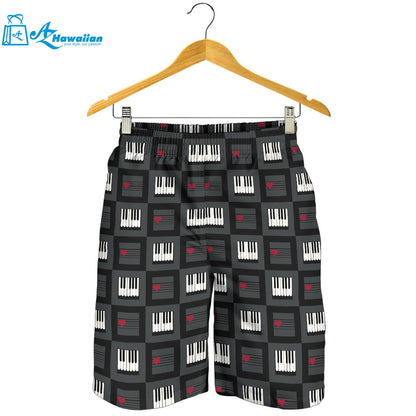 Piano Pattern Print Design 05 Men Shorts