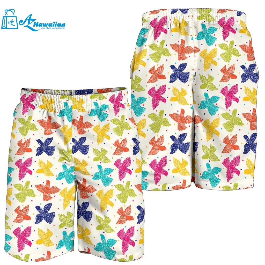 Pigeon Pattern Print Design 01 Men Shorts