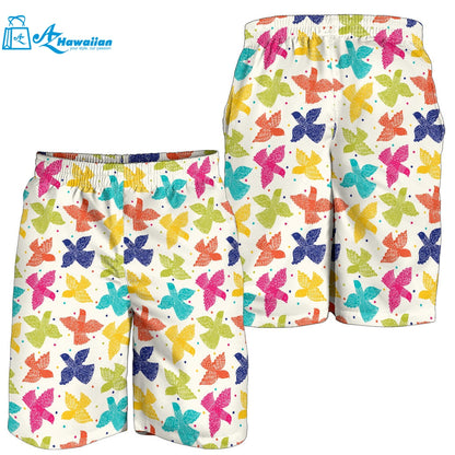 Pigeon Pattern Print Design 01 Men Shorts