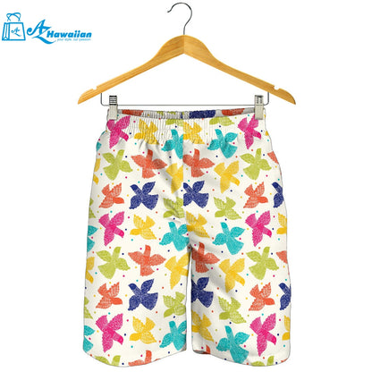 Pigeon Pattern Print Design 01 Men Shorts