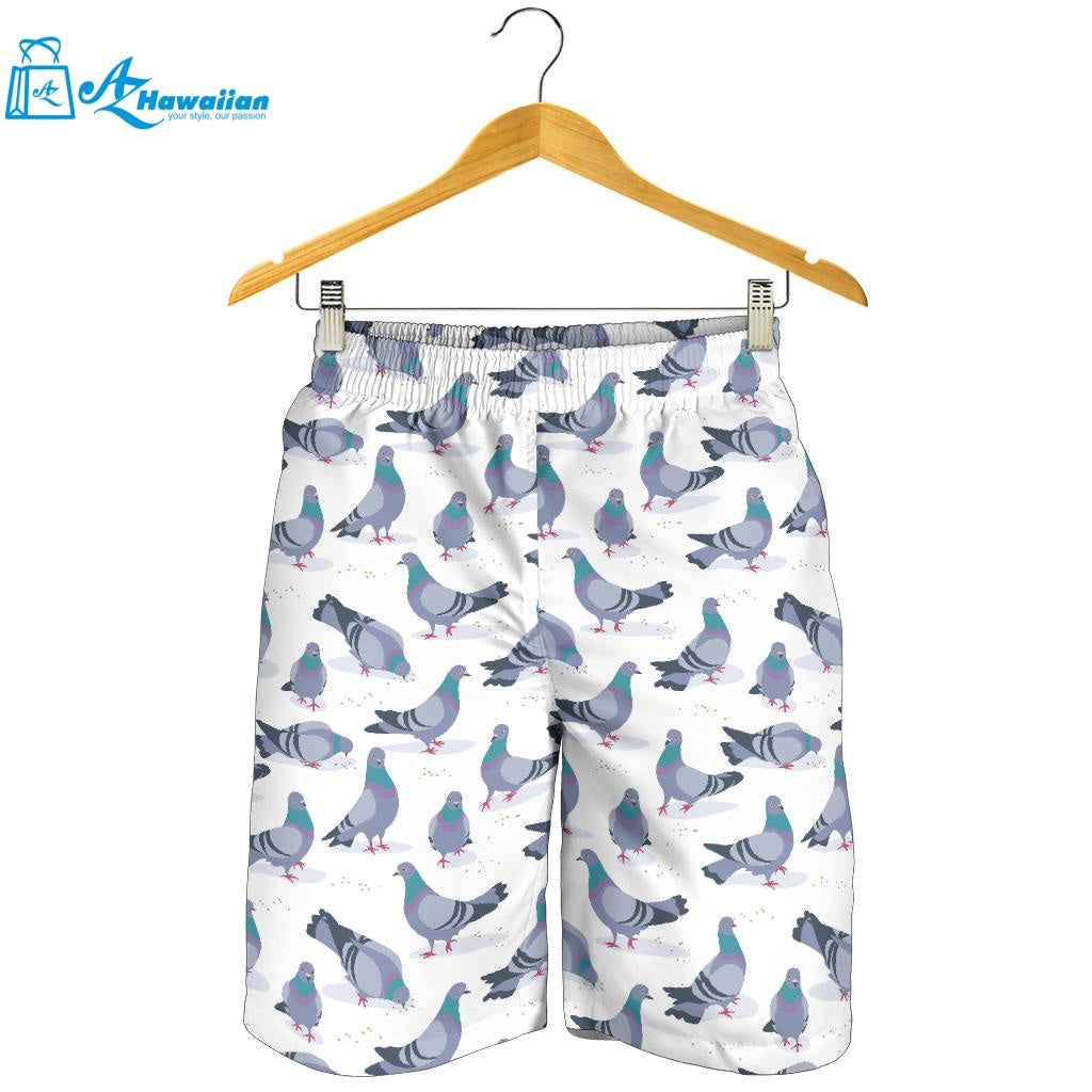 Pigeon Pattern Print Design 03 Men Shorts