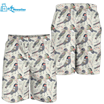 Pigeon Pattern Print Design 04 Men Shorts