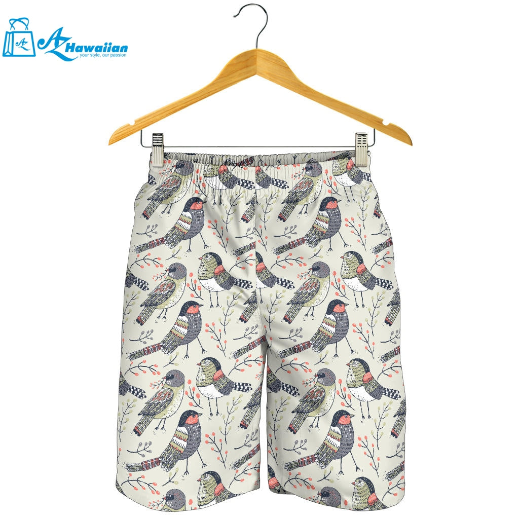 Pigeon Pattern Print Design 04 Men Shorts