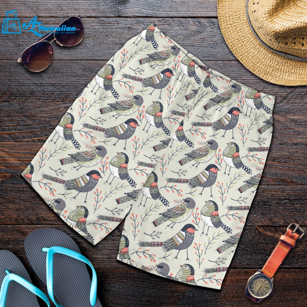 Pigeon Pattern Print Design 04 Men Shorts