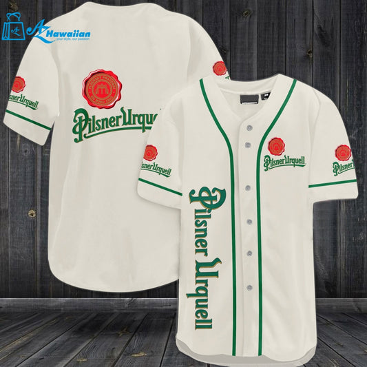 Pilsner Urquell Beer Baseball Jersey 