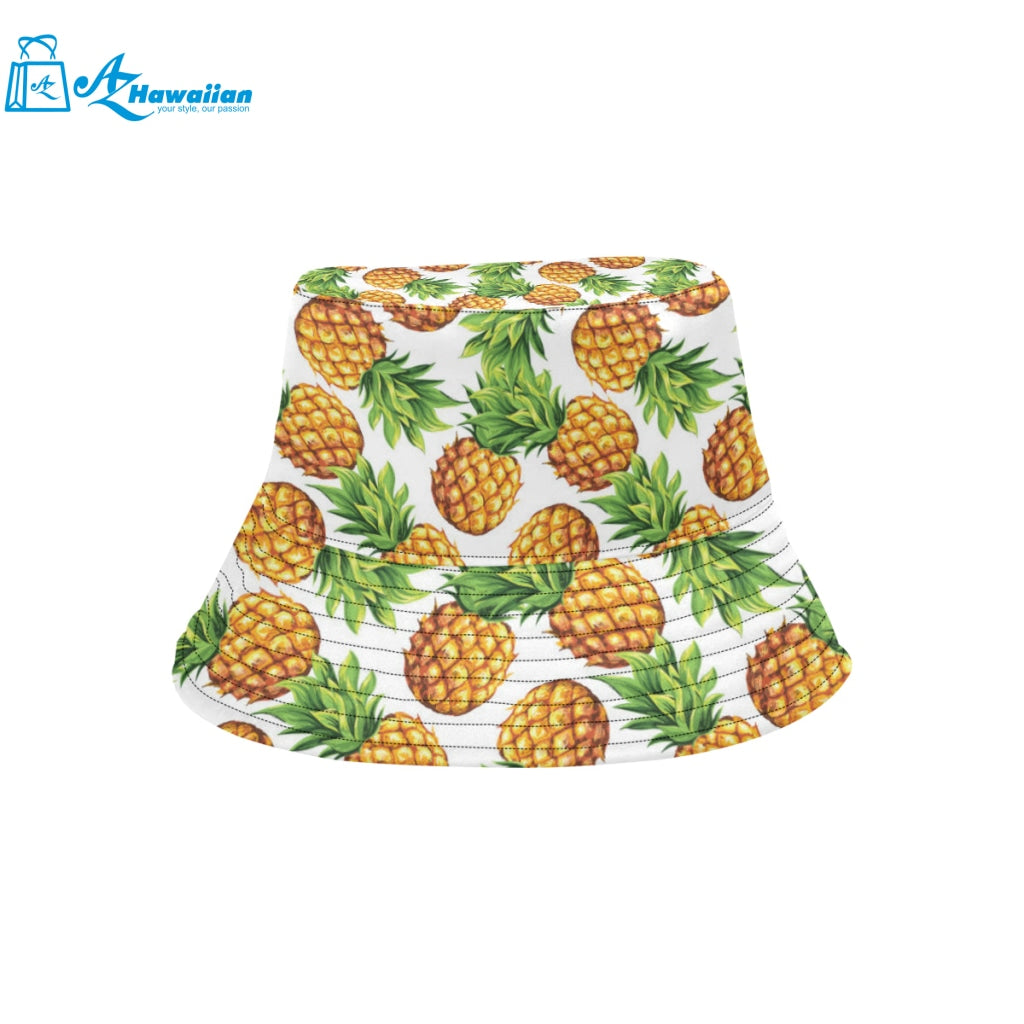 Pineapples design pattern Unisex Bucket Hat