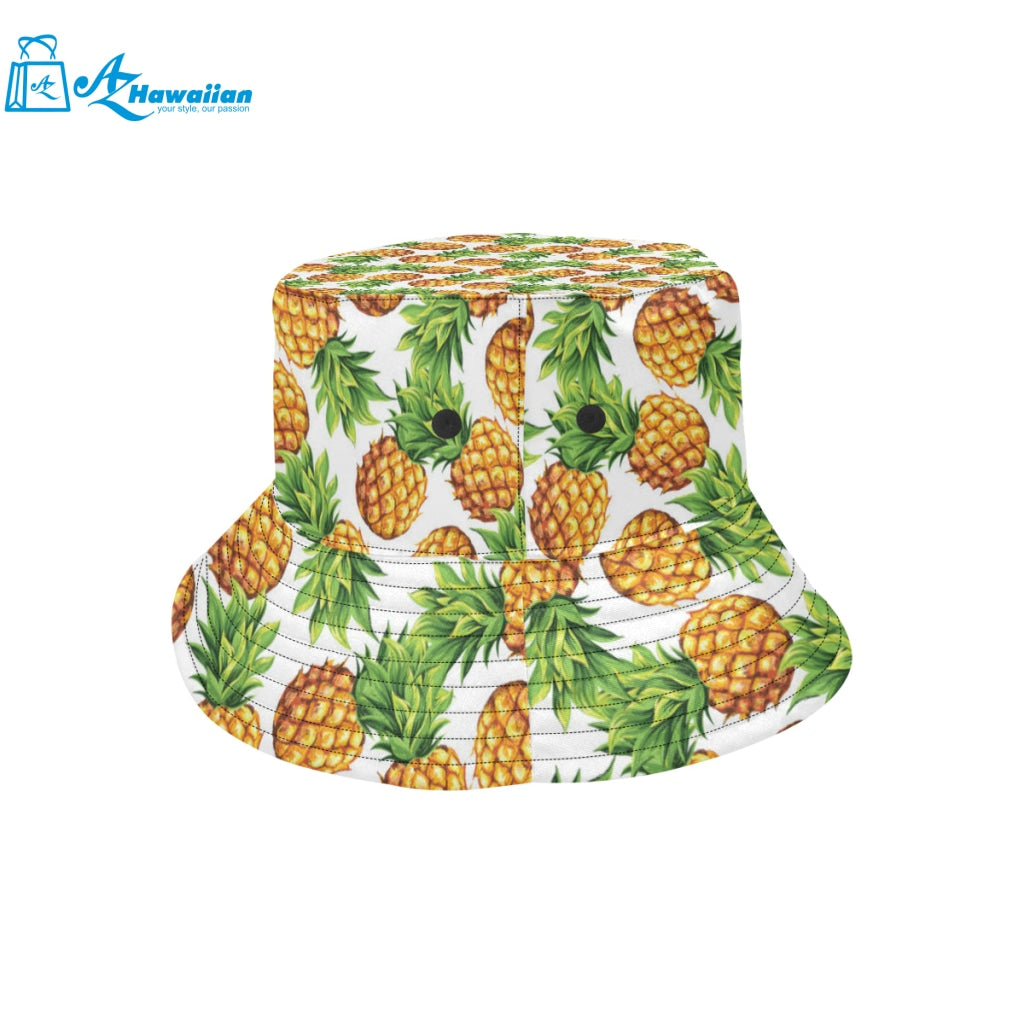 Pineapples design pattern Unisex Bucket Hat