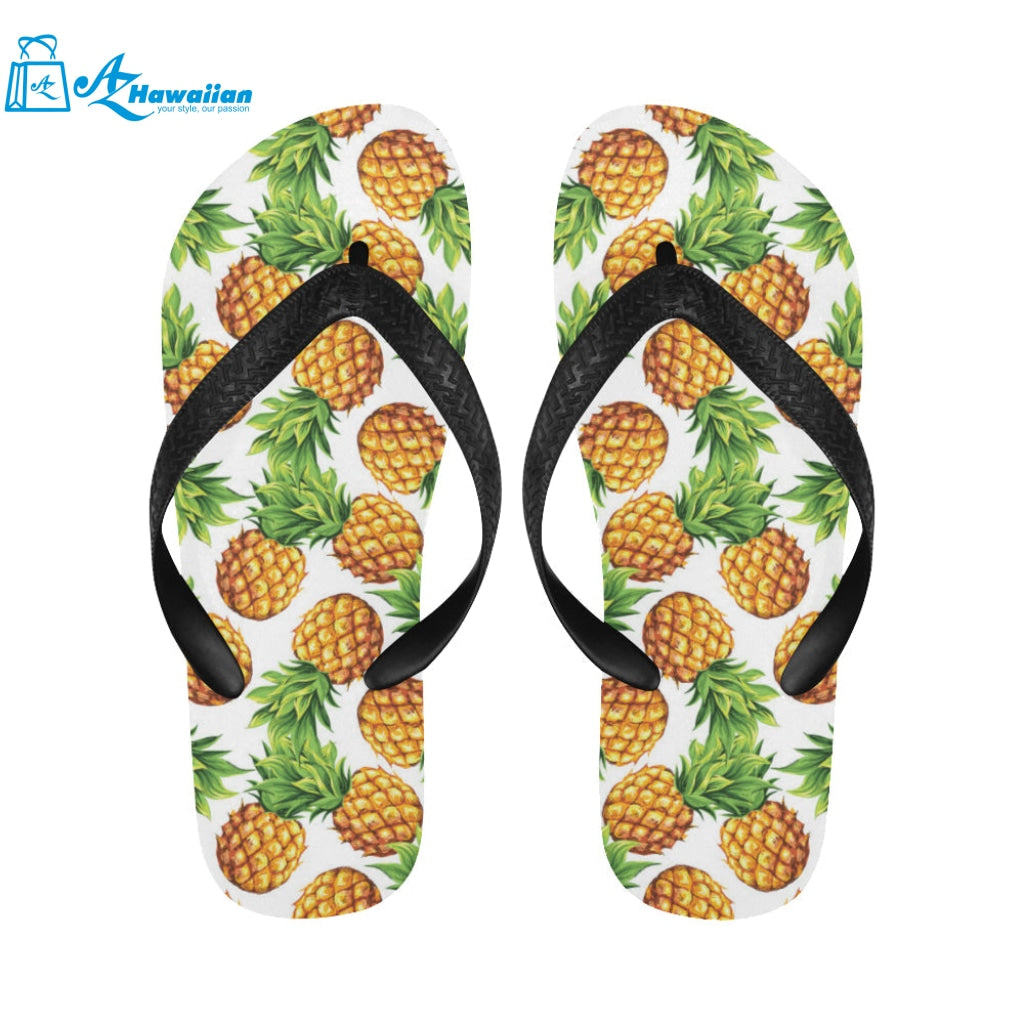 Pineapples design pattern Unisex Flip Flops