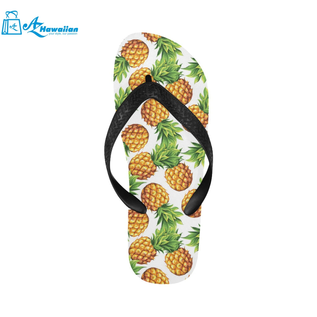 Pineapples design pattern Unisex Flip Flops