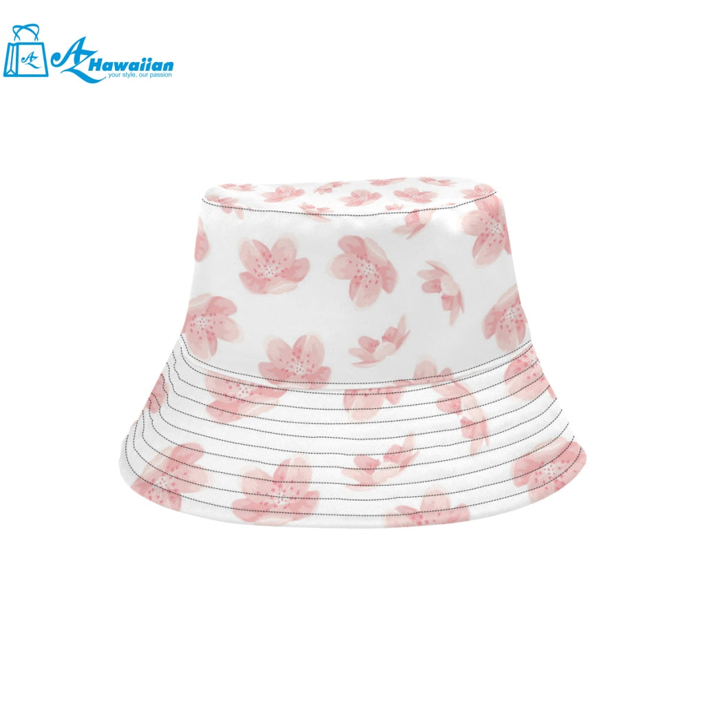 Pink sakura cherry blossom pattern Unisex Bucket Hat