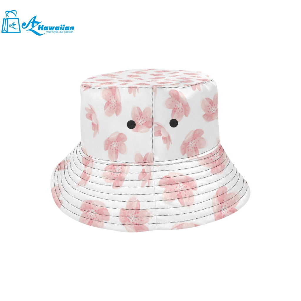 Pink sakura cherry blossom pattern Unisex Bucket Hat