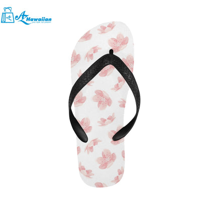 Pink sakura cherry blossom pattern Unisex Flip Flops