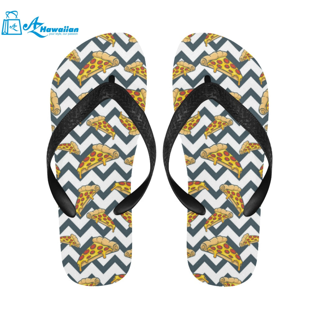 Pizza design pattern Unisex Flip Flops