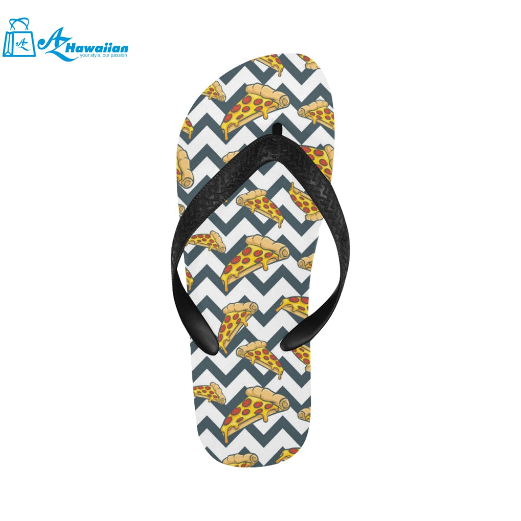 Pizza design pattern Unisex Flip Flops