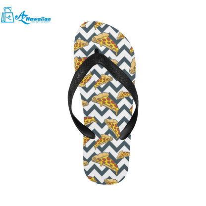 Pizza design pattern Unisex Flip Flops