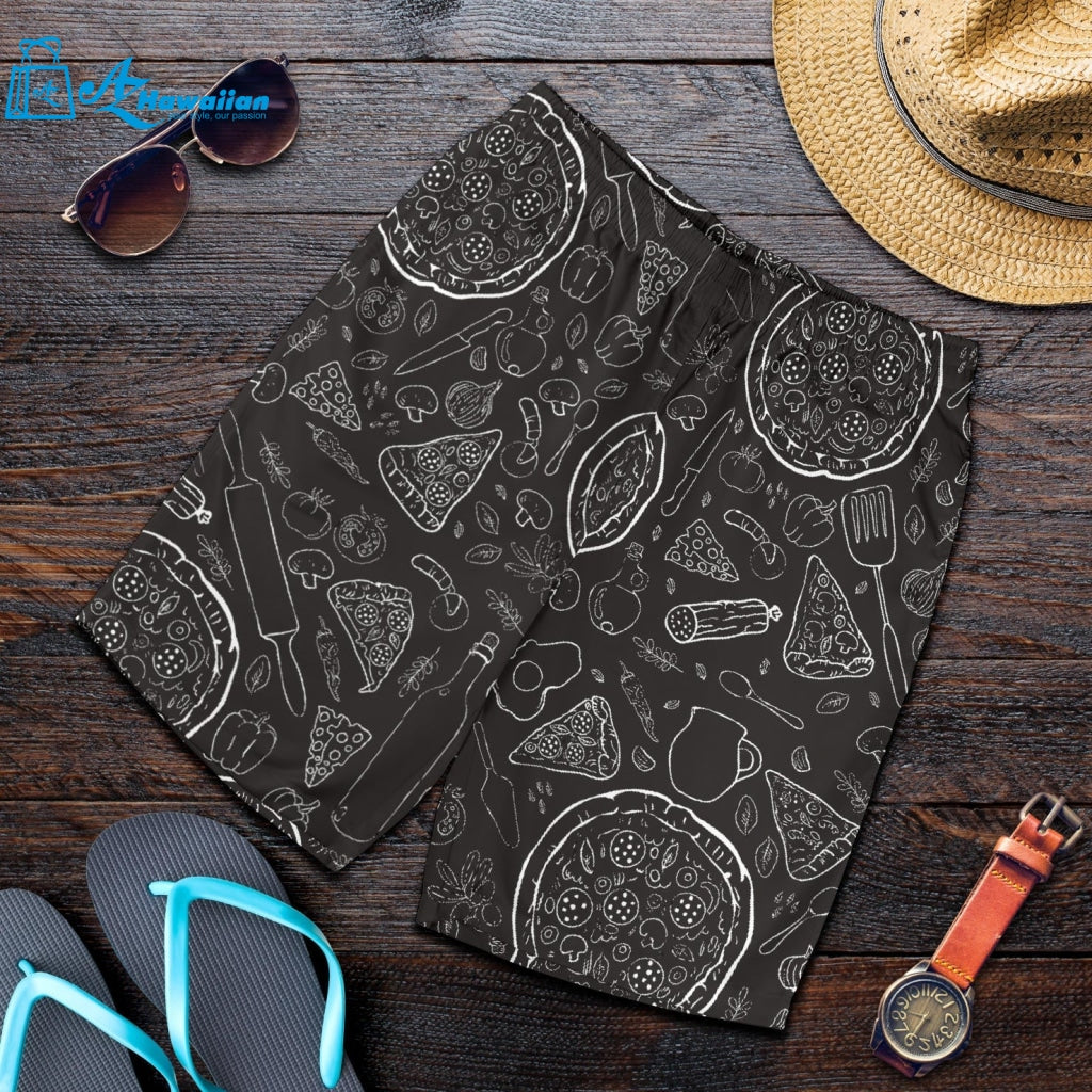 Pizza Pattern Men Shorts