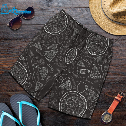 Pizza Pattern Men Shorts