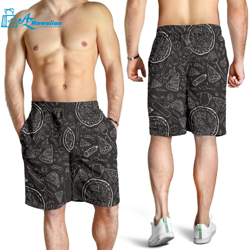 Pizza Pattern Men Shorts