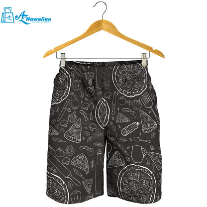 Pizza Pattern Men Shorts