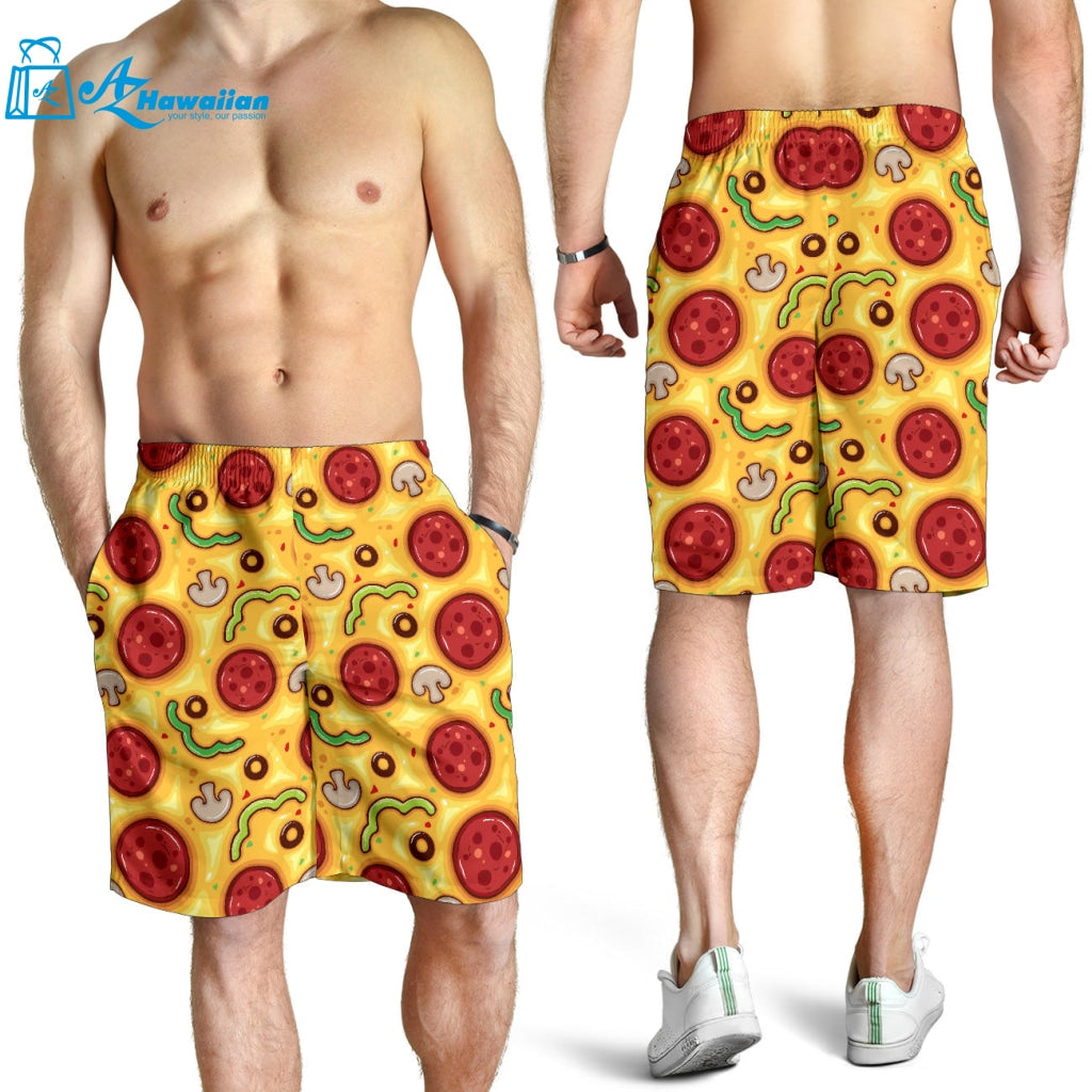 Pizza Texture Pattern Men Shorts