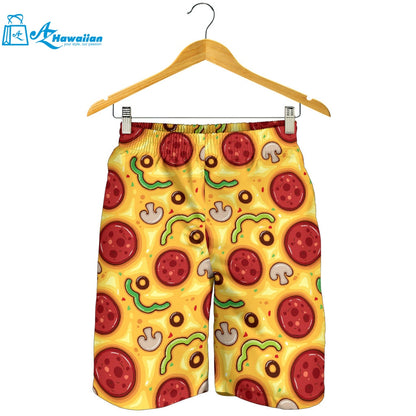 Pizza Texture Pattern Men Shorts