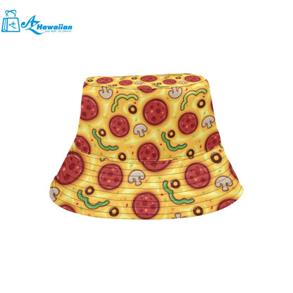 Pizza texture pattern Unisex Bucket Hat