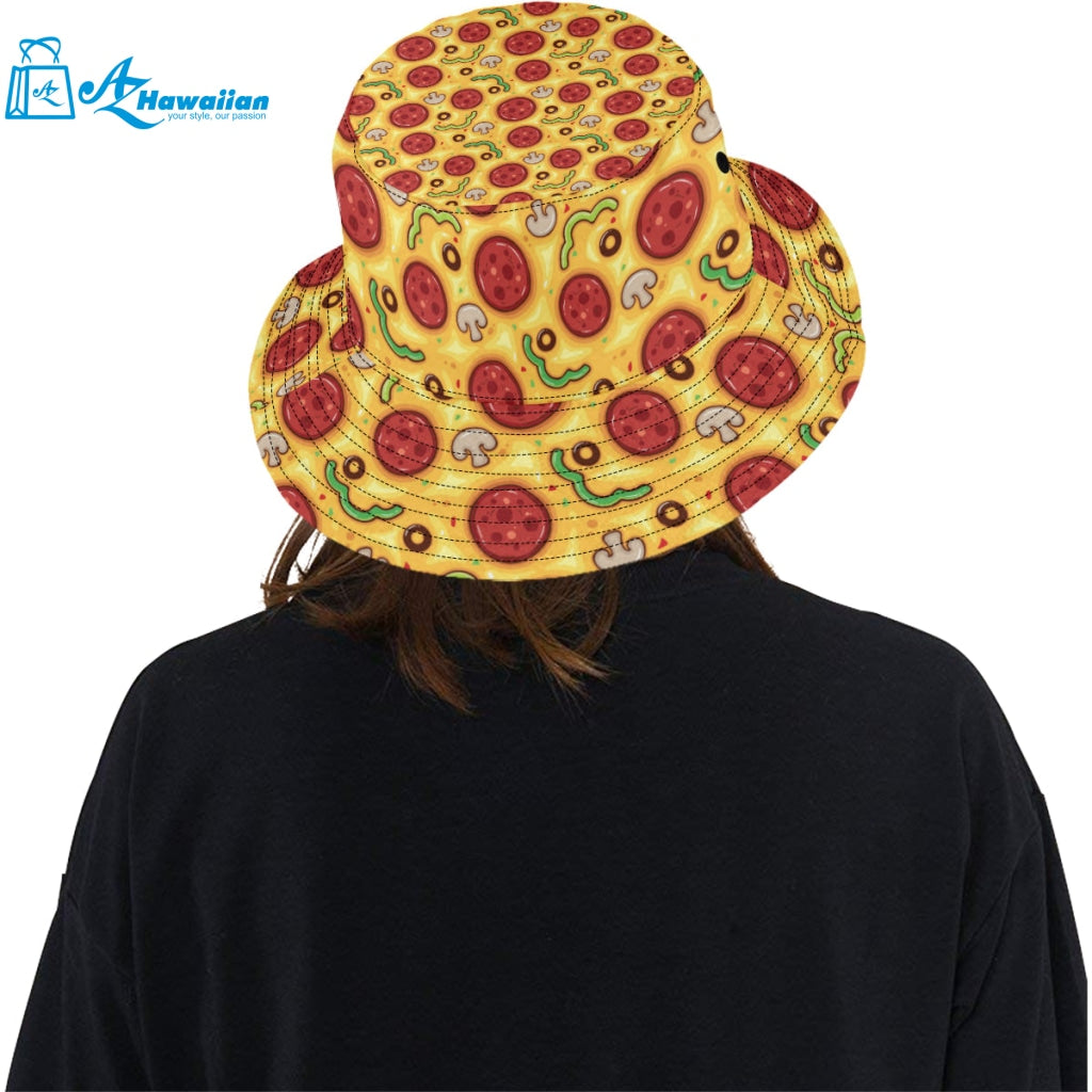 Pizza texture pattern Unisex Bucket Hat