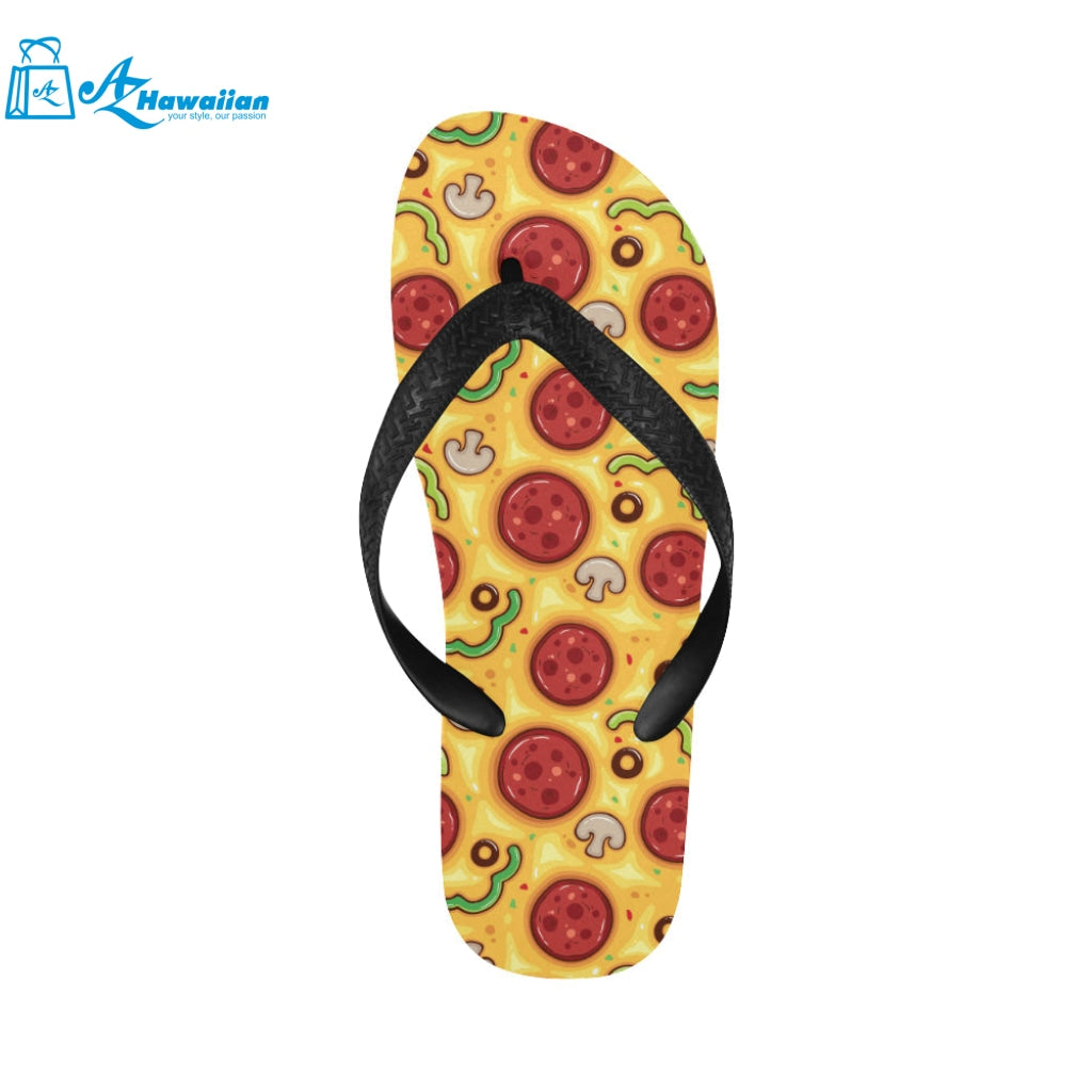 Pizza texture pattern Unisex Flip Flops