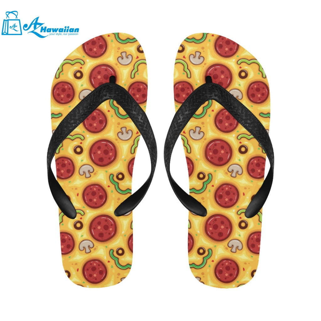 Pizza texture pattern Unisex Flip Flops