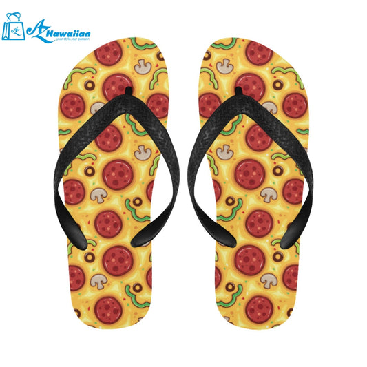 Pizza texture pattern Unisex Flip Flops