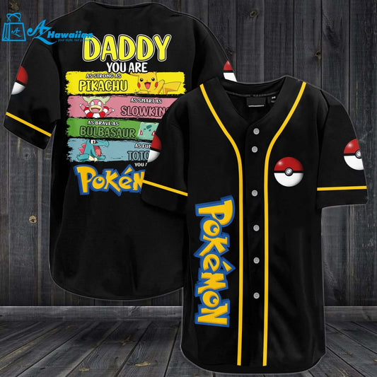 Pokemon Daddy Baseball Jersey 