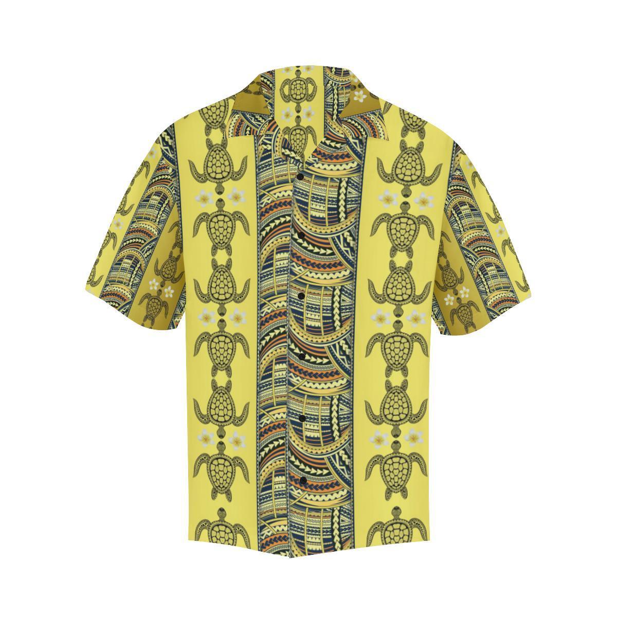 Polynesian Turtle Hawaiian Design Print Shirt