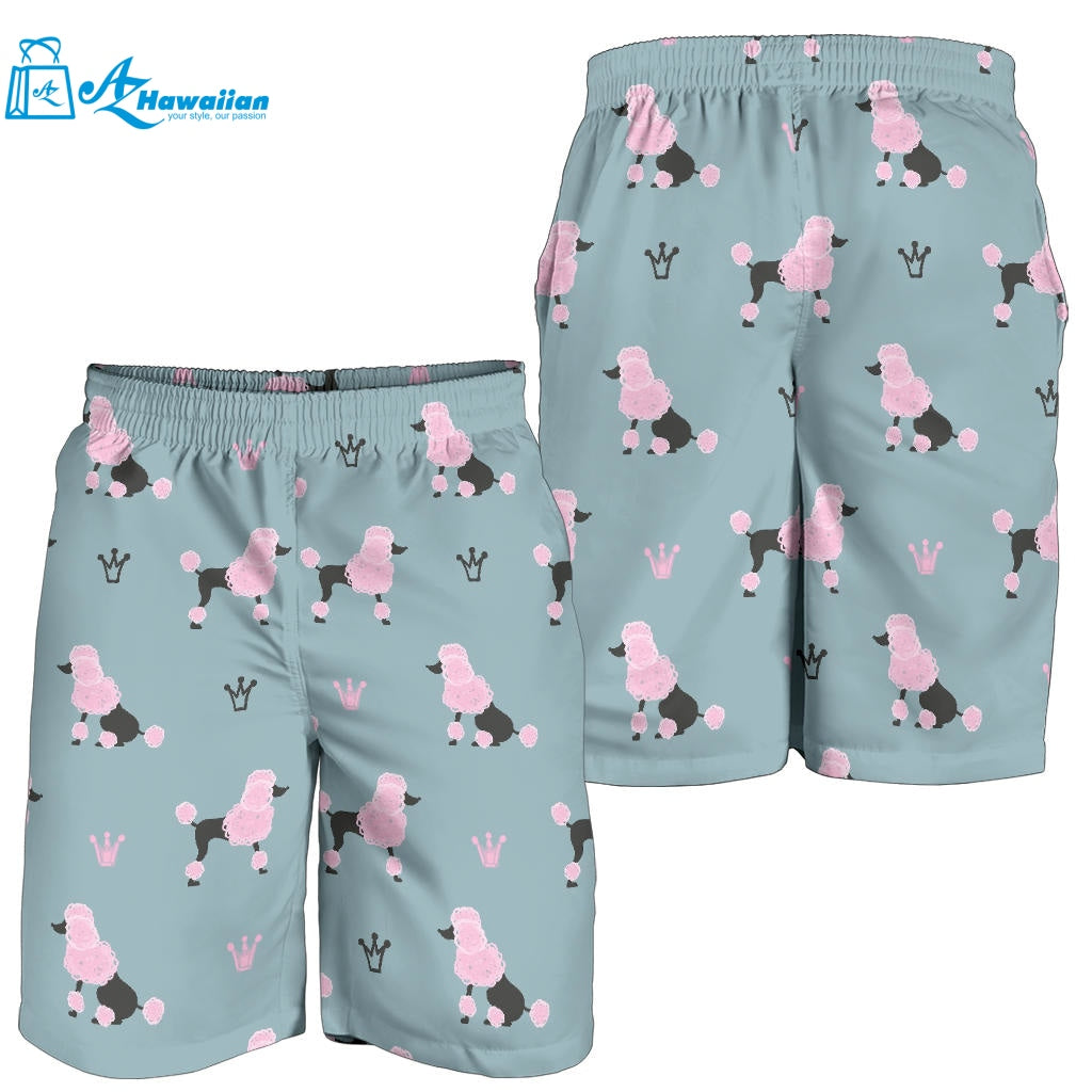 Poodle Dog Pattern Men Shorts