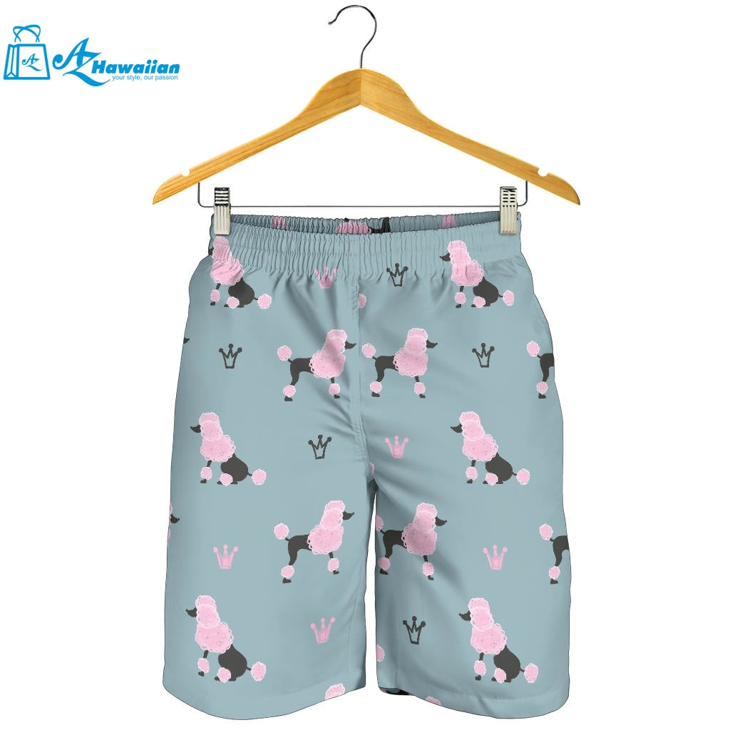 Poodle Dog Pattern Men Shorts