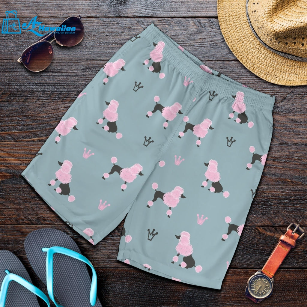 Poodle Dog Pattern Men Shorts