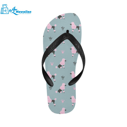 poodle dog pattern Unisex Flip Flops