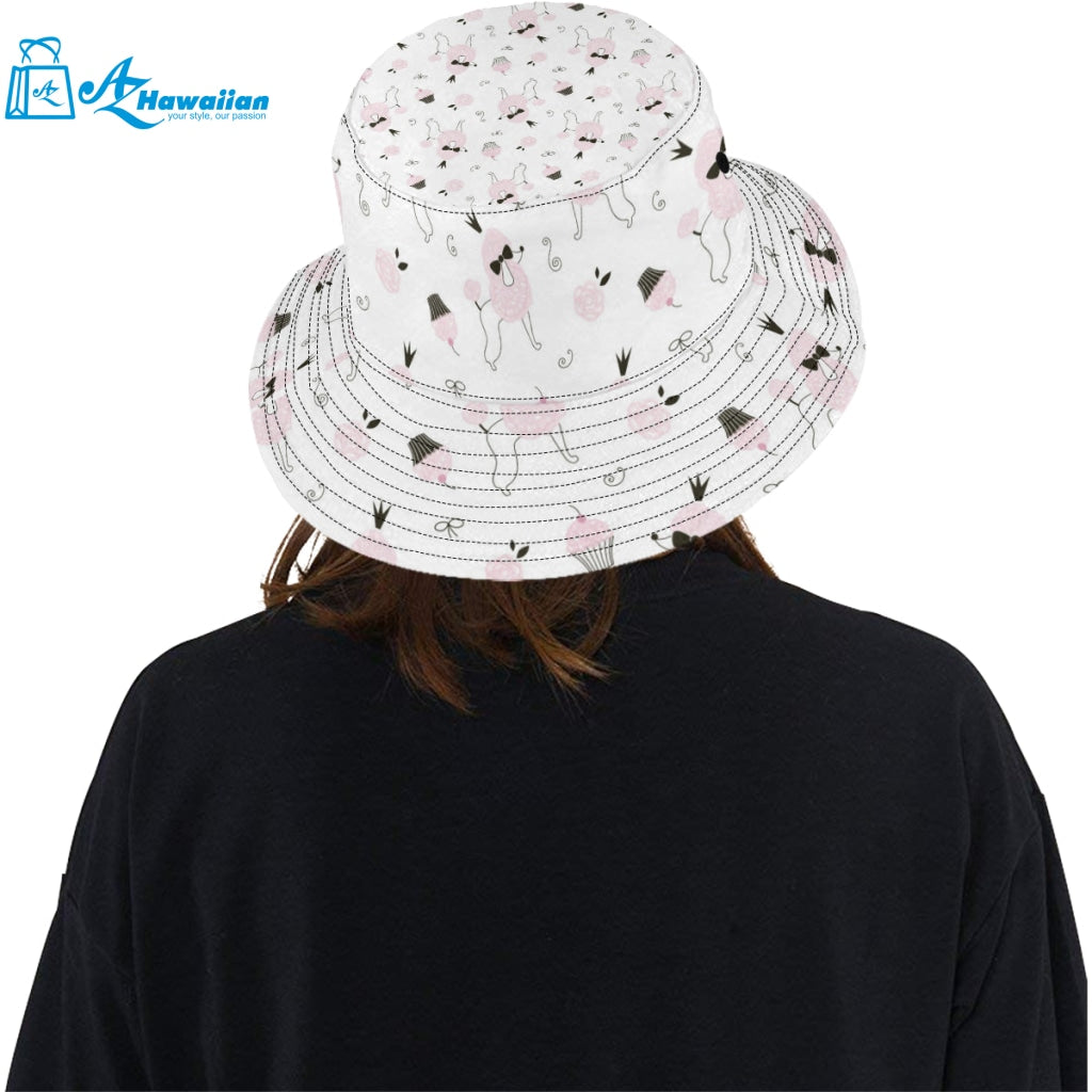 Poodle dog rose cake pattern Unisex Bucket Hat