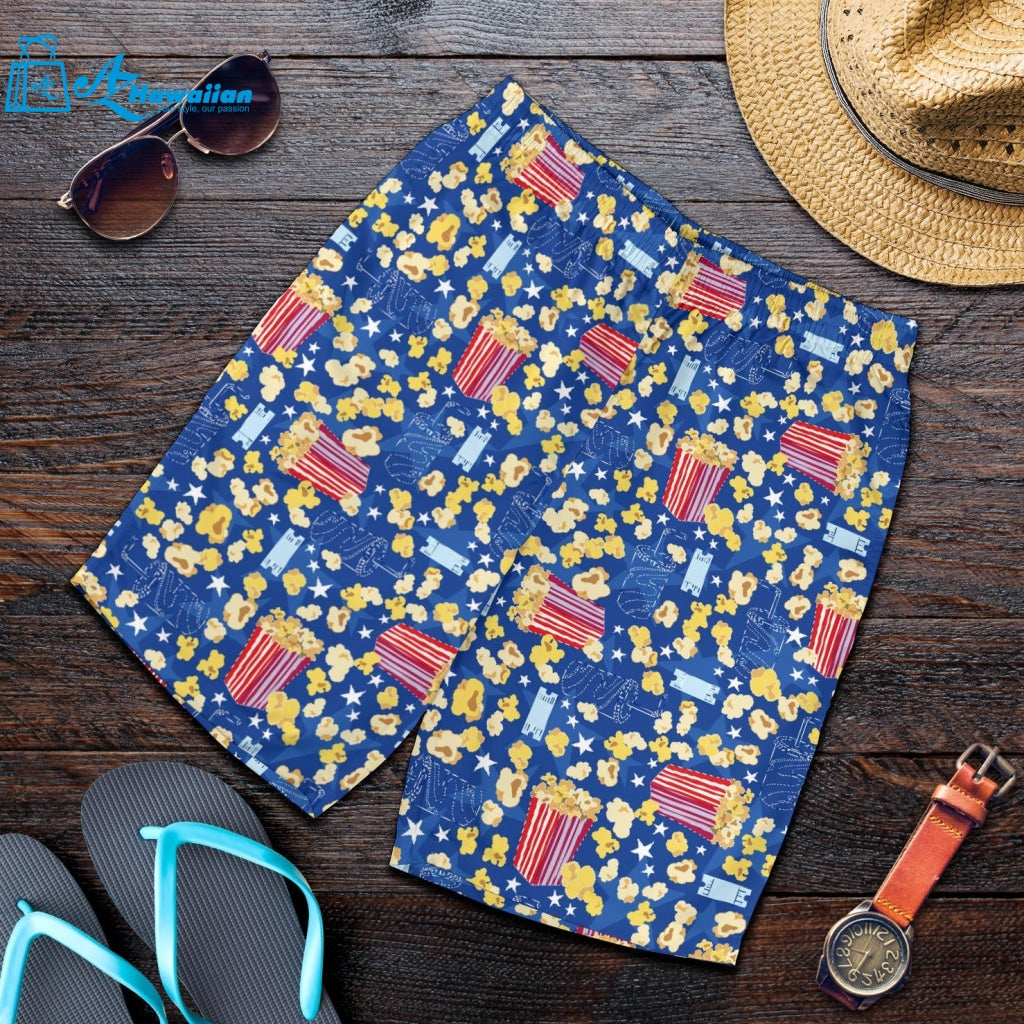 Popcorn Pattern Print Design 01 Men Shorts