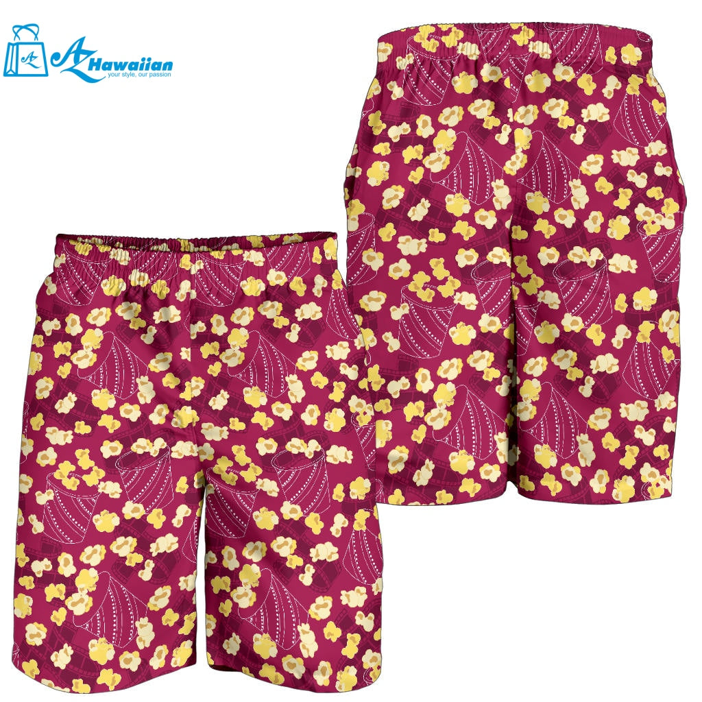 Popcorn Pattern Print Design 02 Men Shorts