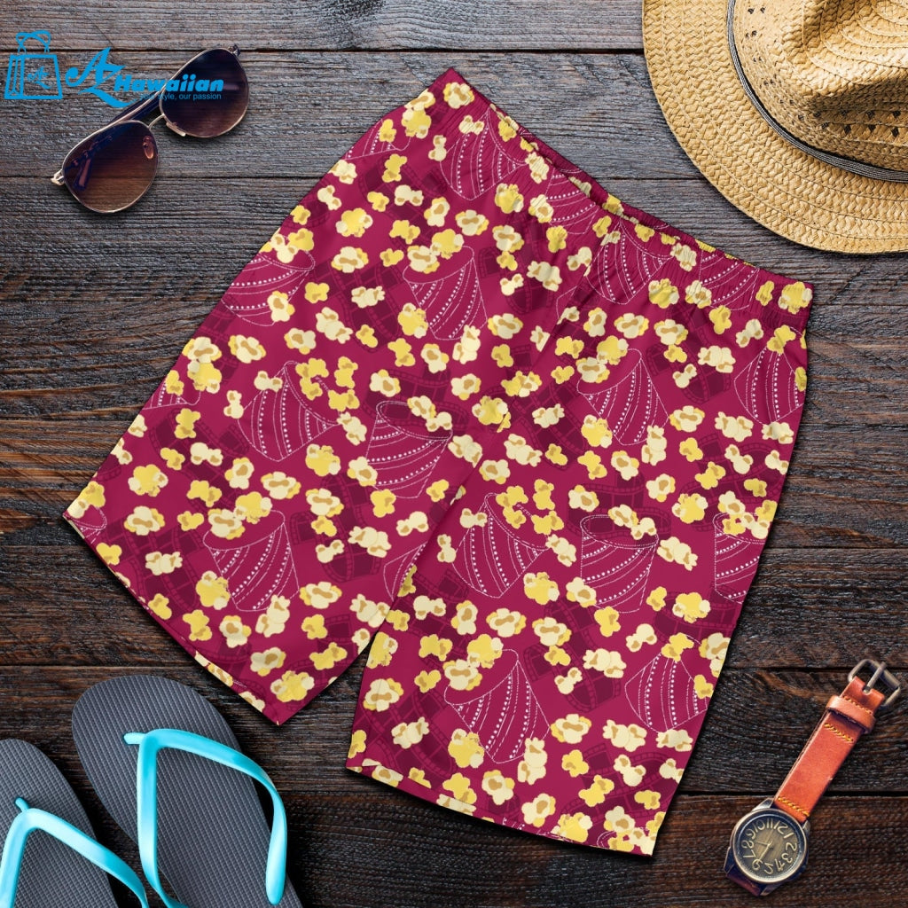 Popcorn Pattern Print Design 02 Men Shorts