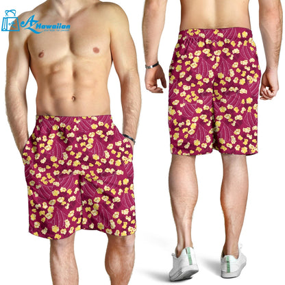 Popcorn Pattern Print Design 02 Men Shorts