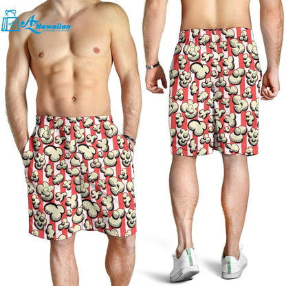 Popcorn Pattern Print Design 05 Men Shorts