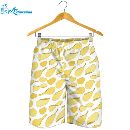 Potato Chips Pattern Print Design 02 Men Shorts