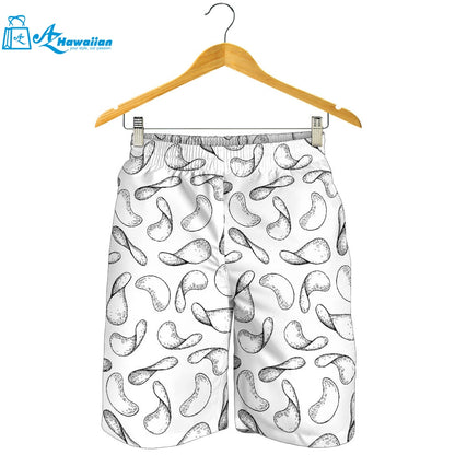 Potato Chips Pattern Print Design 04 Men Shorts