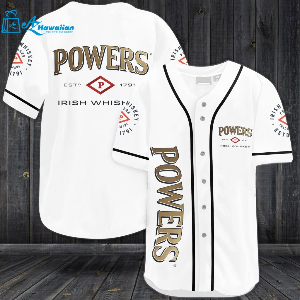 Powers Irish Whiskey Baseball Jersey 