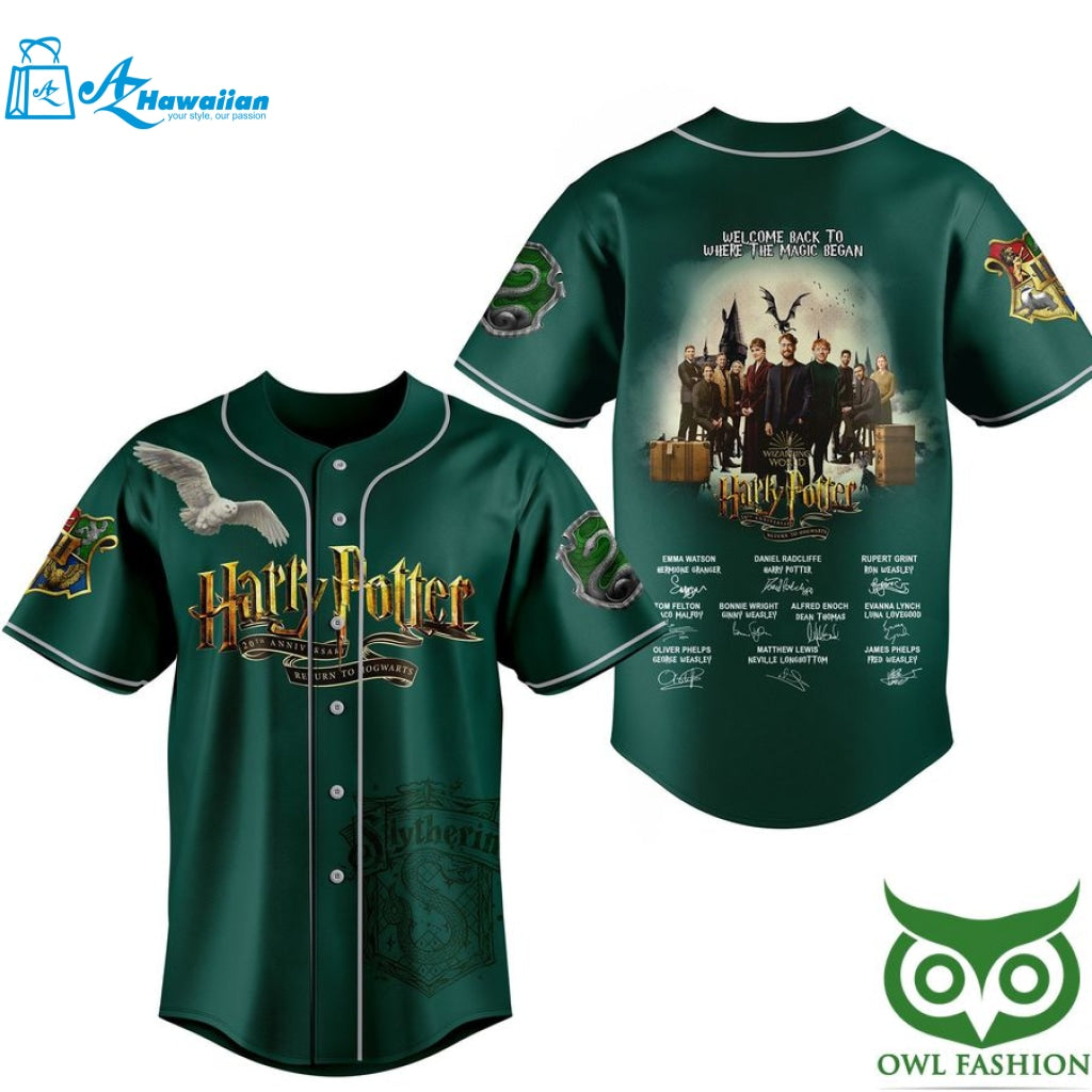 Premium Harry Potter 20th Anniversary Baseball Jersey Shirt